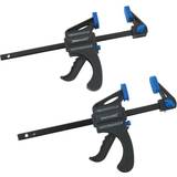 Silverline One Hand Clamps Silverline Pack Of 2 Mini 150mm mini One Hand Clamp