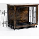 FoxHunter Medium Heavy Duty Wooden Dog Crate Pet Kennel Cage