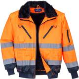 Orange Work Jackets Portwest Hi-Vis 3-in-1 Contrast Pilot Jacket