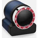 Watches Scatola del Tempo Winder Rotor One Blue Red Bezel Black