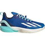 Adidas 7 - Unisex Racket Sport Shoes adidas Adizero Cybersonic Tennis Shoes - Bright Royal/Off White/Flash Aqua