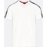 Hugo Boss Men T-shirts Hugo Boss Sporty Tape T Shirt White