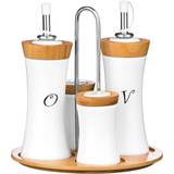 White Oil- & Vinegar Dispensers Premier Housewares 4pc Tall Condiment Oil- & Vinegar Dispenser