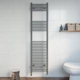 Electric Heating Heated Towel Rails Duratherm Heated Towel Rail Anthracite, Grey