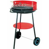 Thermometer Charcoal BBQs Samuel Alexander Round Garden Charcoal BBQ with Wheels