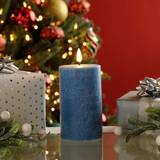 12.5cm Battery Operated Wax Firefly Pillar LED Candle