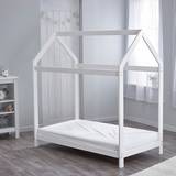 Childbeds Kinder Valley Toddler House Bed Frame White with Flow Mattress