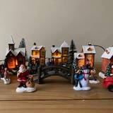 Selections 24 Piece Christmas Village Scene Red