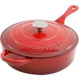 Cast Iron Saute Pans Crock-Pot Artisan with lid 25.4 cm