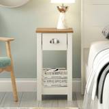 White Bedside Tables GFW Dawlish 1 Bedside Table