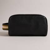 Leather Toiletry Bags & Cosmetic Bags Ted Baker KAIIRO Black Faux Leather Washbag