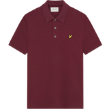 Lyle & Scott Men Polo Shirts Lyle & Scott Plain Polo Shirt - Burgundy