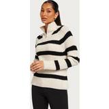 Only Women Jumpers Only Highneck Zip Knitted Pullover