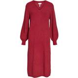 Object Malena Knitted Dress - Red Dahlia