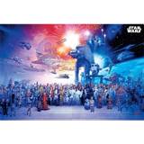 Star Wars Posters Star Wars Universe Blue/Red/Multicolour Poster