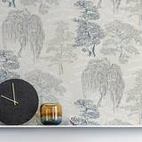 Arthouse Oriental Garden Wallpaper Soft Blue 909809