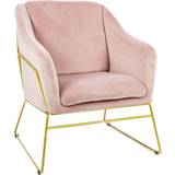 Pink Lounge Chairs Charles Bentley Tilburg Velvet Powder Lounge Chair