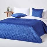 Homescapes Luxury Bedspread Blue (200x200cm)