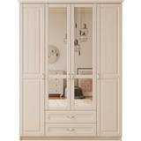 CHARLOTTE White Wardrobe 140x184cm
