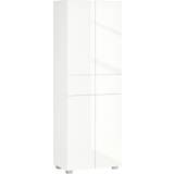 White Cabinets Homcom 4-Door Kitchen Cupboard Storage Cabinet