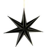 Black Advent Stars Horror-Shop 7-zackiger Gothic Deko Advent Star