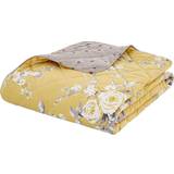Cotton Bedspreads Catherine Lansfield Canterbury Easy Care Bedspread Yellow (230x220cm)