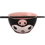 Black Breakfast Bowls BioWorld Hello Kitty & Friends Ceramic Ramen Breakfast Bowl