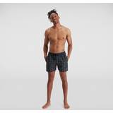 Checkered Swimwear Speedo Check Leisure 16in Adult Male Swim Watershorts Black/grey