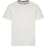 Moncler Tops Moncler White Garment-Washed T-Shirt 032 WHITE