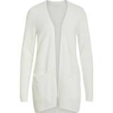 Nylon Cardigans Vila Basic Knitted Cardigan - White Alyssum