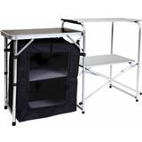 Camping Tables Charles Bentley Odyssey Folding Small Camping Kitchen Stand Storage Unit Cooking