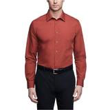 Van Heusen Men's Regular Fit Poplin Dress Shirt - Persimmon