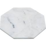 Premier Housewares Trivets Premier Housewares White Finish Octagonal Marble Trivet