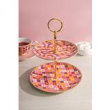 Cake Stands Maxwell & Williams Teas C's Kasbah Rose Two Tiered Cup Cake Stand