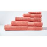 Homescapes Cotton Bath Guest Towel Orange