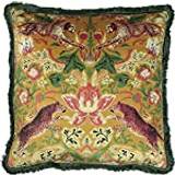Cushion Covers on sale Paoletti Bexley Tropical Floral Leopard Printed Cushion Cover Yellow