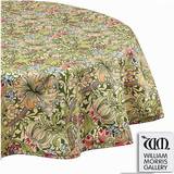 William Morris Lily Tablecloth Gold