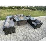 Patio Dining Sets Garden & Outdoor Furniture Fimous Garden Gas Fire Pit Patio Dining Set