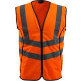 EN ISO 20471 Work Vests Mascot Wingate Hi-Vis Traffic Vest Orange