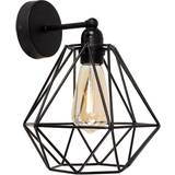 MiniSun Cambourne Industrial Cage Wall light