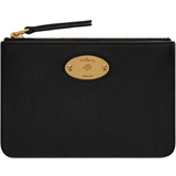 Mulberry Coin Purses Mulberry Plaque Small Zip Coin Pouch - Black Small Classic Grain