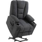 Reclining Chairs Armchairs Homcom Riser Black Armchair 103cm