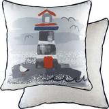 Lichfield Nautical Lighthouse Hand-Painted Watercolourprinted Complete Decoration Pillows Multicolour
