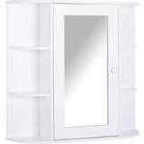 White Bathroom Mirror Cabinets Homcom Mount Mirror Cabinet