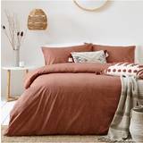 The Linen Yard Claybourne Single Duvet Cover Brown