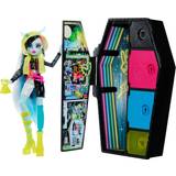 Monsters Dolls & Doll Houses Mattel Monster High Doll Frankie Stein Skulltimate Secrets Neon Frights