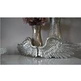 B&Q Vintage Shabby Chic Style Silver Angel Wings Christmas Tree Ornament
