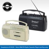 Audio cassette player Steepletone SCR209 Retro MW/FM