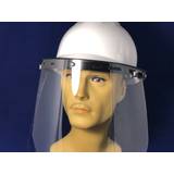 White Safety Helmets ERB safety face shield w/ easy adjustable white hard hard
