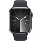 Apple watch series 9 stainless steel Apple Watch SeriesÂ 9 Cellular 45mm Graphite Stainless Steel Case with Midnight Sport Band